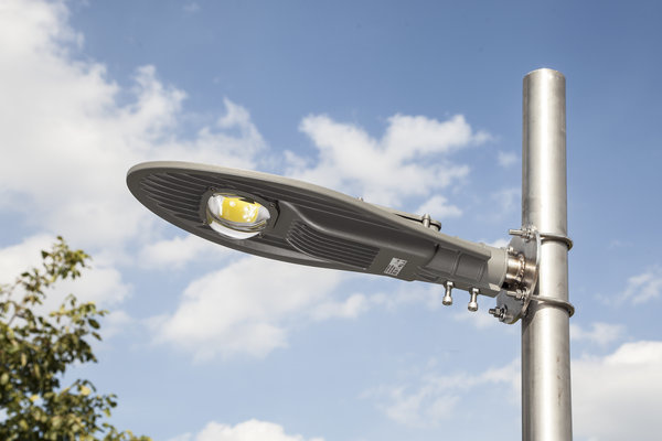 30W LED Straatlamp compleet met RVS paalmontageset
